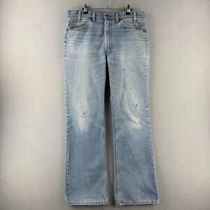 Vintage Levis Jeans Mens Fits 35x32 Blue 80s 1982 Bootcut 517 Made in USA